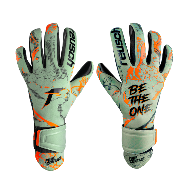 Reusch Pure Contact Gold 5370100 5444 green orange front